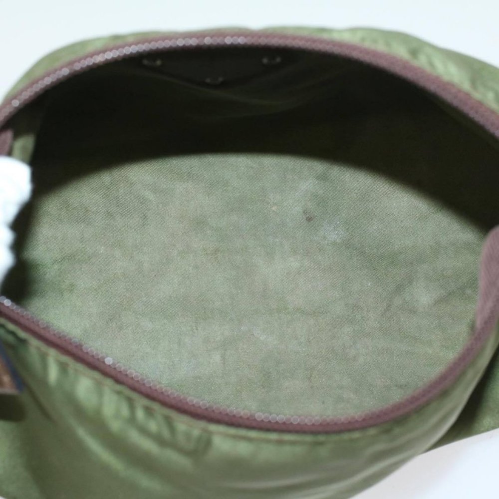 PRADA Pouch Nylon Green Auth yb246 - Picture 15 of 16